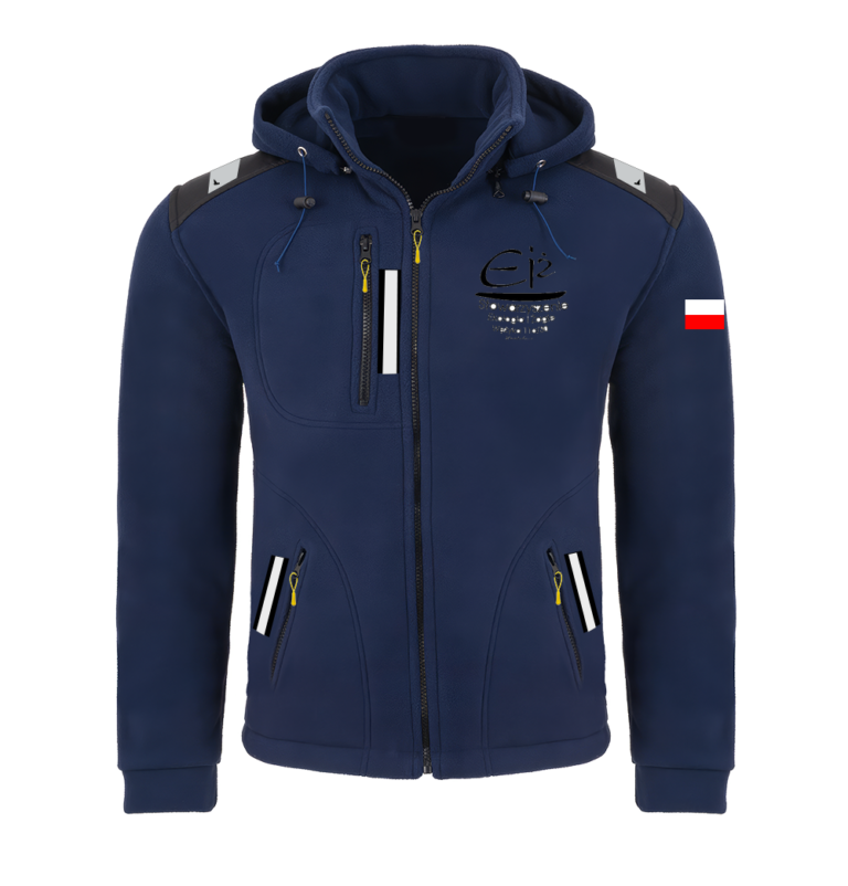 Rejsowy Polar z kapturem Premium — Stowarzyszenie Ekologia i Żagle