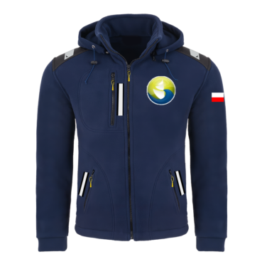 Rejsowy Polar z kapturem Premium — Gdański Klub Żeglarski