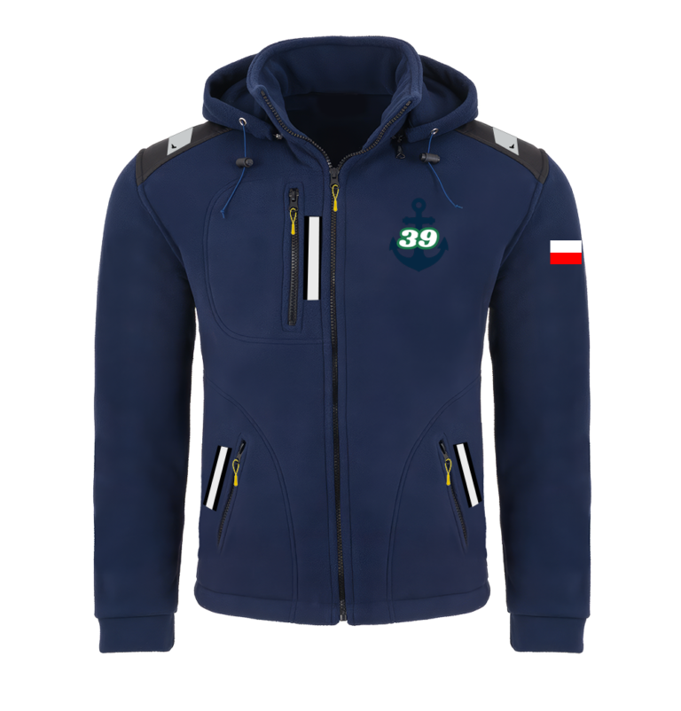 Rejsowy Polar z kapturem Premium — HMKŻ 39-er Blachownia