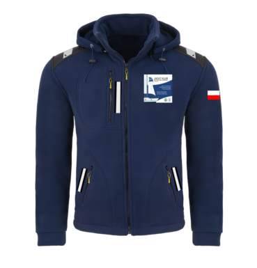 Rejsowy Polar z kapturem Premium — Jacht Klub Politechniki Warszawskiej
