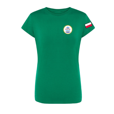 Damski T-shirt — Jachtklub PORTOWIEC Gdańsk