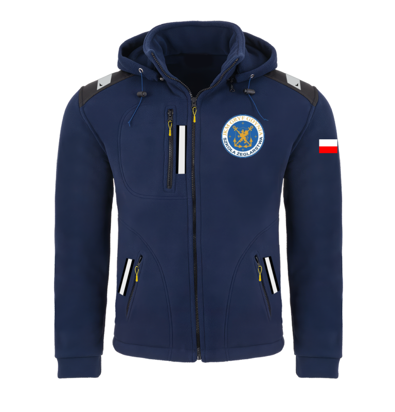 Rejsowy Polar z kapturem Premium — JKM GRYF Gdynia