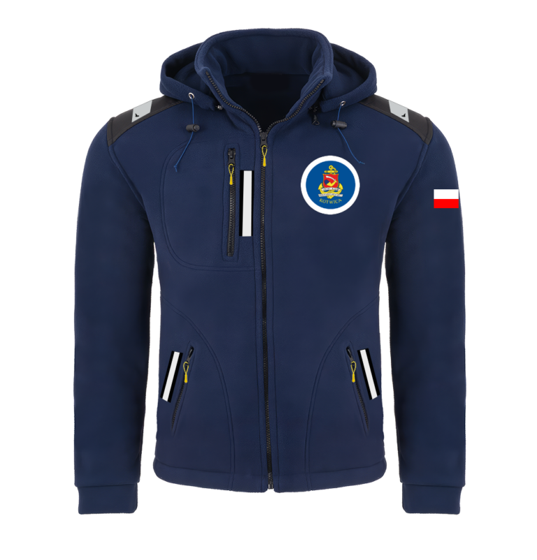 Rejsowy Polar z kapturem Premium — JKMW KOTWICA Gdynia