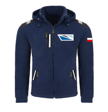 Rejsowy Polar z kapturem Premium — Kaliski Okręgowy Związek Żeglarski