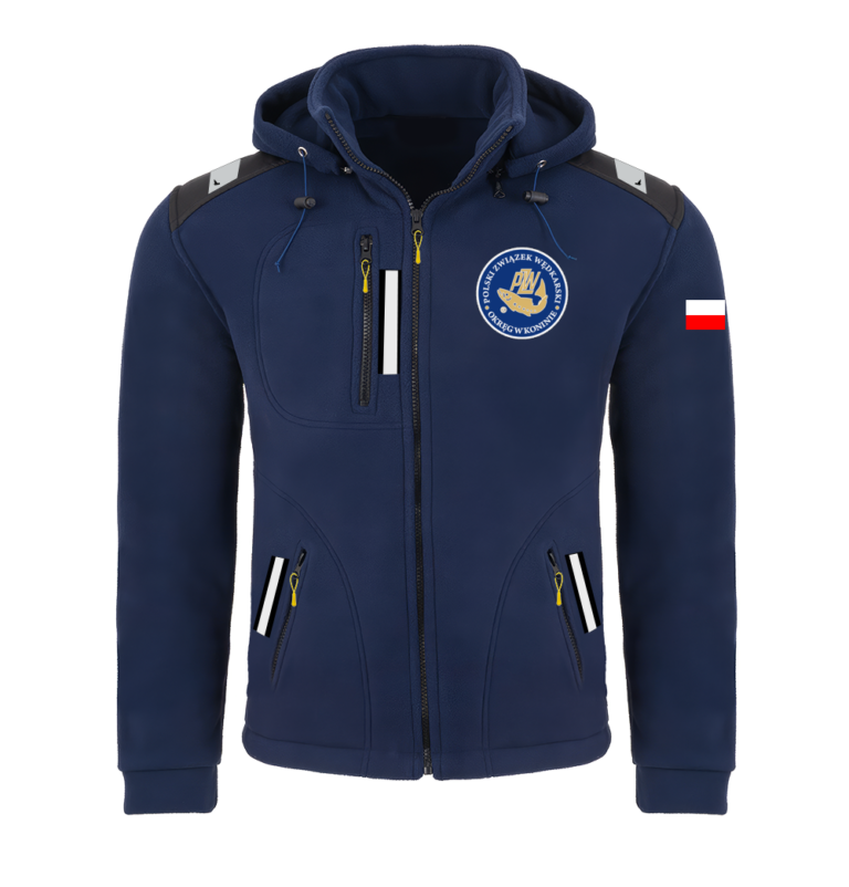 Rejsowy Polar z kapturem Premium — Koniński Okręgowy Związek Żeglarski