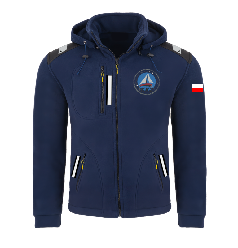 Rejsowy Polar z kapturem Premium — Kościański Klub Żeglarski