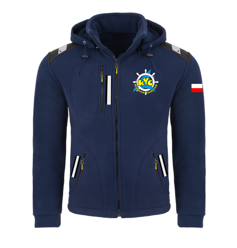Rejsowy Polar z kapturem Premium — Krakowski Yacht Club