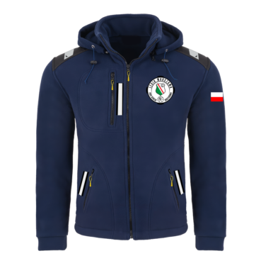 Rejsowy Polar z kapturem Premium — Klub Sportowy Sailing Legia