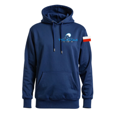 Męska bluza z kapturem — Klub Sportowy Tsunami