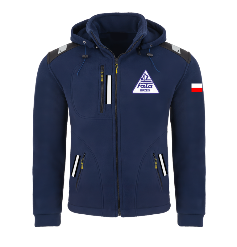 Rejsowy Polar z kapturem Premium — KŻ FALA Brzeg