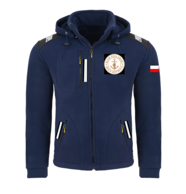 Rejsowy Polar z kapturem Premium — Klub Żeglarski Koga-Kotwica