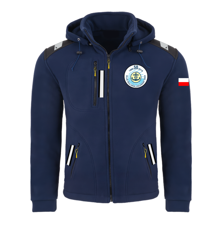 Rejsowy Polar z kapturem Premium — KŻ Odlewnik Śrem