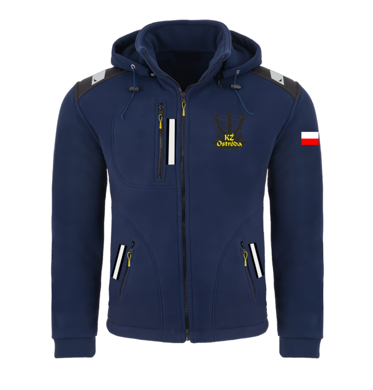 Rejsowy Polar z kapturem Premium — KŻ Ostróda