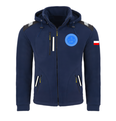 Rejsowy Polar z kapturem Premium — KŻ Żagiel Sokółka
