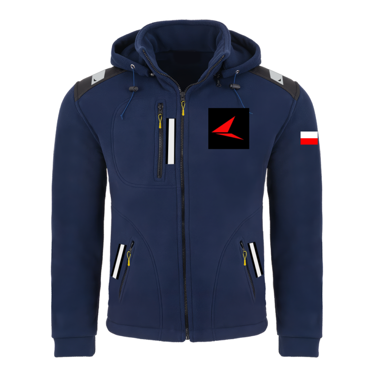 Rejsowy Polar z kapturem Premium — Lazy Jack Szkoła Żeglarstwa