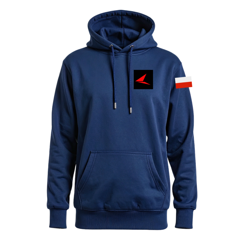 Męska bluza z kapturem — Lazy Jack Szkoła Żeglarstwa