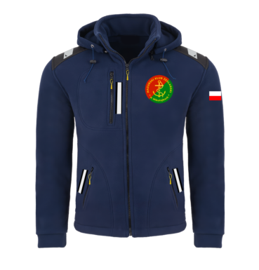 Rejsowy Polar z kapturem Premium — Mazurski KŻ Mikołajki