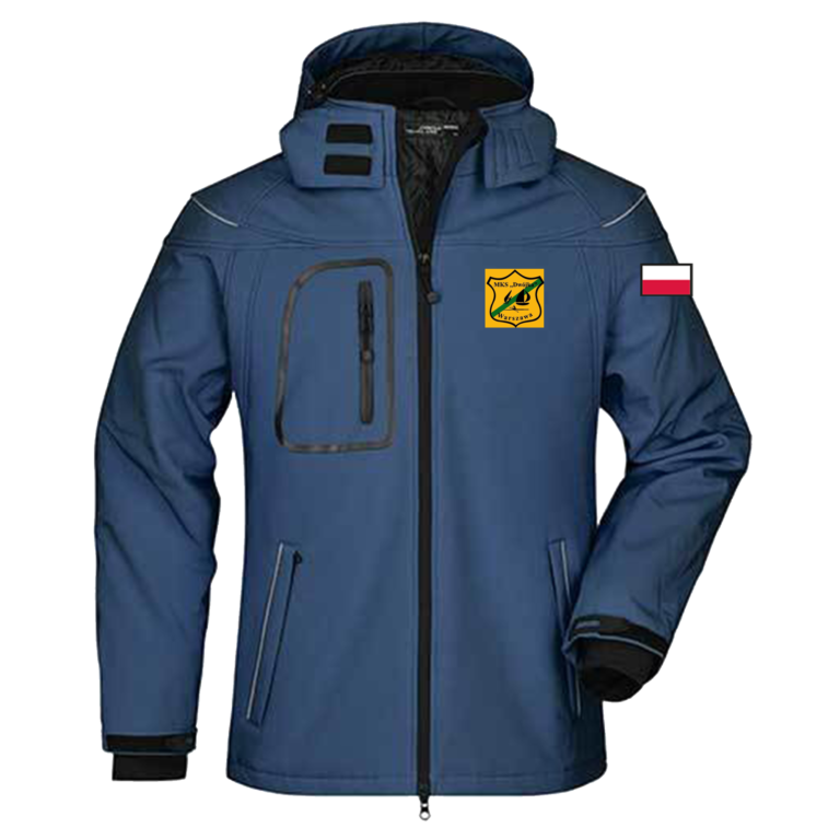 Kurtka softshell męska z personalizacją — MKS Dwójka Warszawa