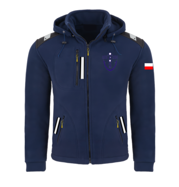 Rejsowy Polar z kapturem Premium — Płocki Okręgowy Związek Żeglarski