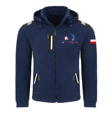 Rejsowy Polar z kapturem Premium — Fundacja Polska Szkoła Żeglarstwa