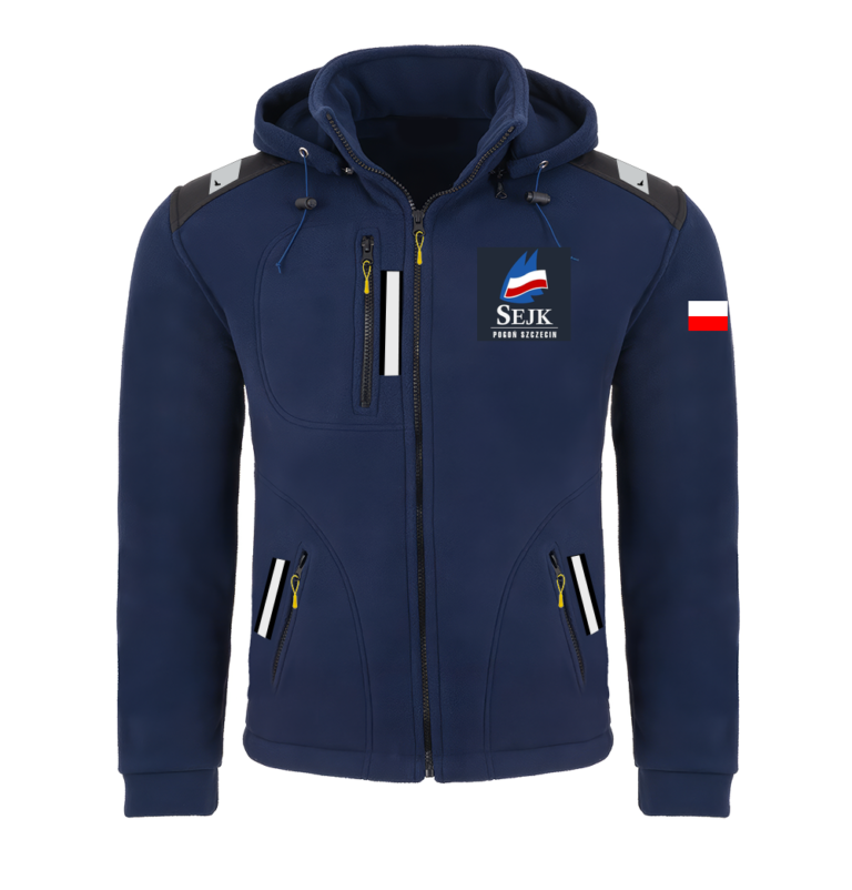 Rejsowy Polar z kapturem Premium — SEJK Pogoń Szczecin