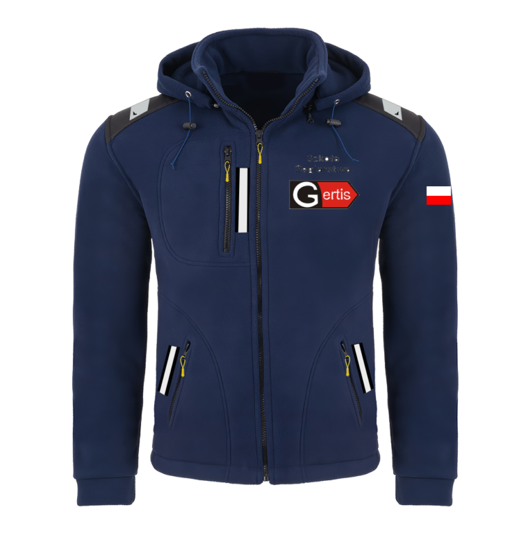 Rejsowy Polar z kapturem Premium — Szkoła żeglarstwa Gertis