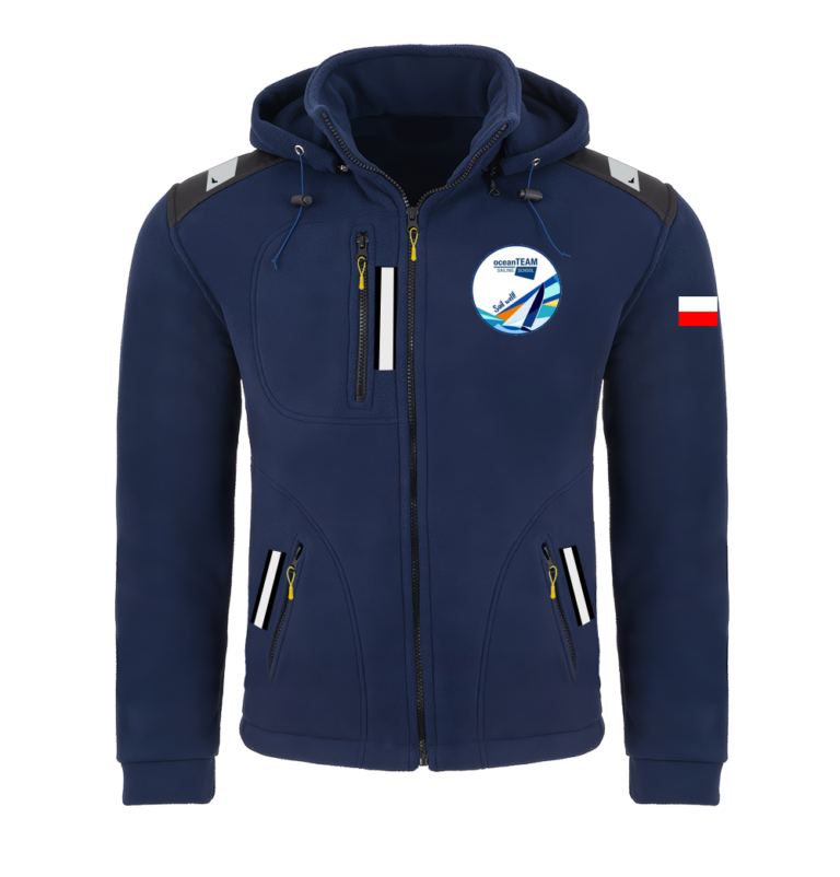 Rejsowy Polar z kapturem Premium — Szkoła Żeglarstwa OTSS (Ocean Team)