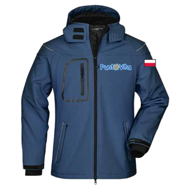 Kurtka softshell męska z personalizacją — Szkoła Żeglarstwa PuntoVita