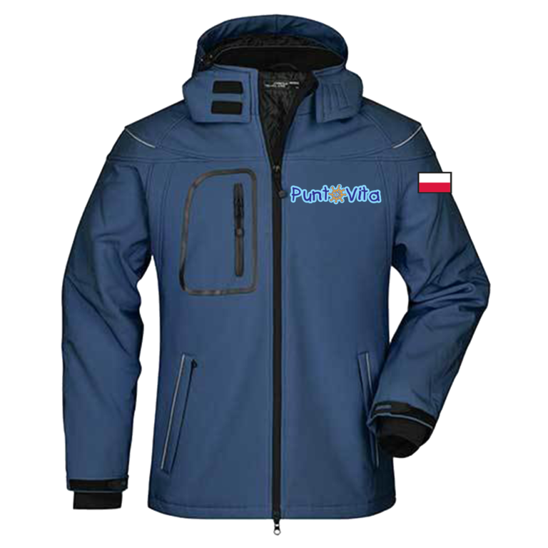 Kurtka softshell męska z personalizacją — Szkoła Żeglarstwa PuntoVita