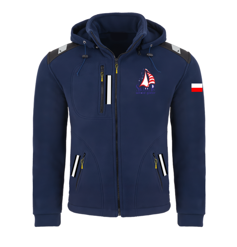 Rejsowy Polar z kapturem Premium — Szkoła Żeglarstwa Skipper