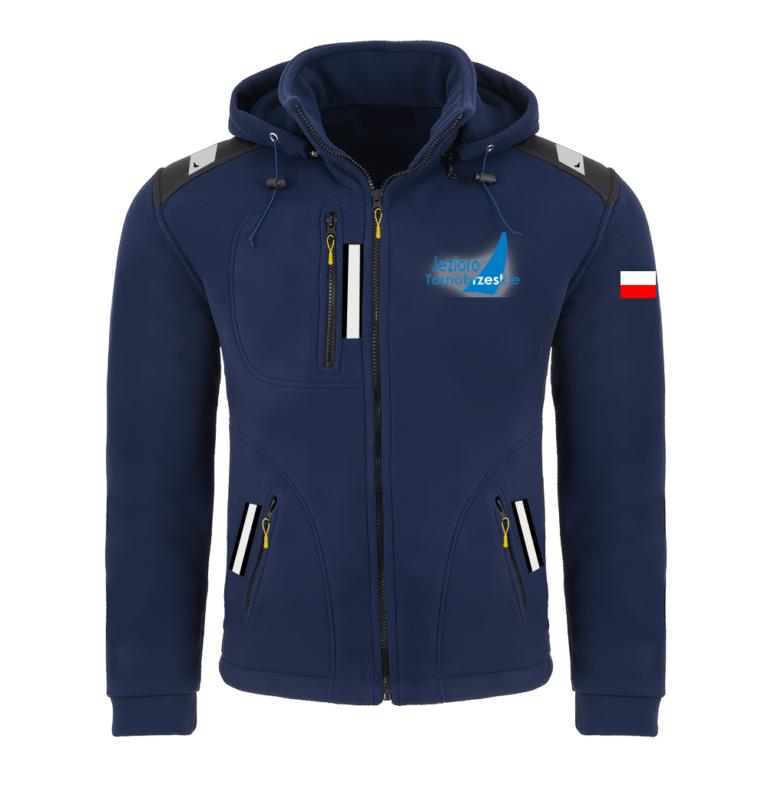 Rejsowy Polar z kapturem Premium — Tarnobrzeski Okręgowy Związek Żeglarski