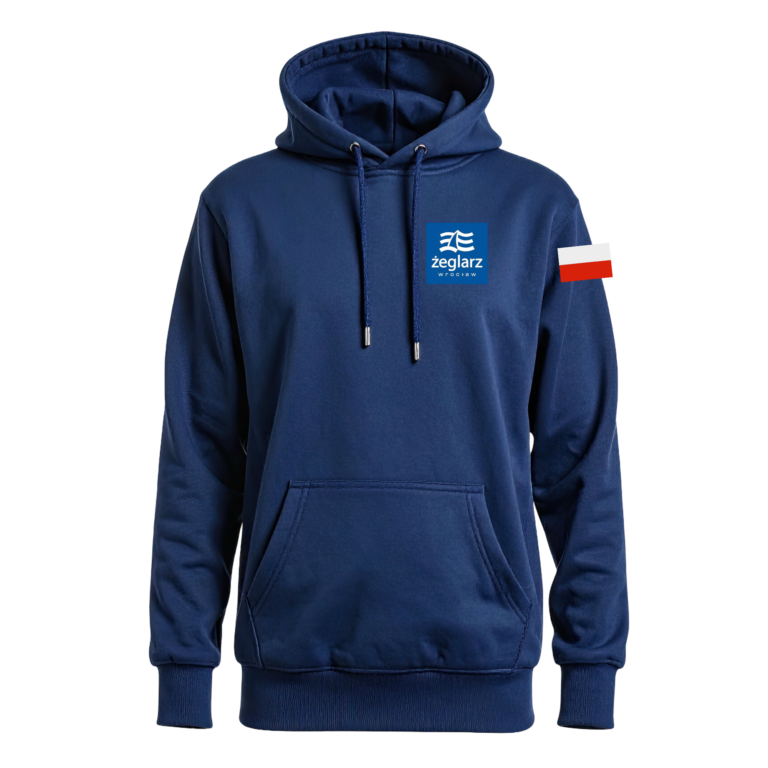 Męska bluza z kapturem — UKS Żeglarz Wrocław