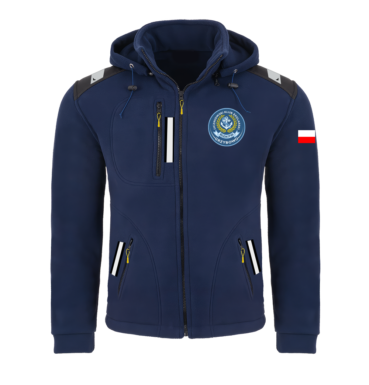Rejsowy Polar z kapturem Premium — UKŻ Błękitni