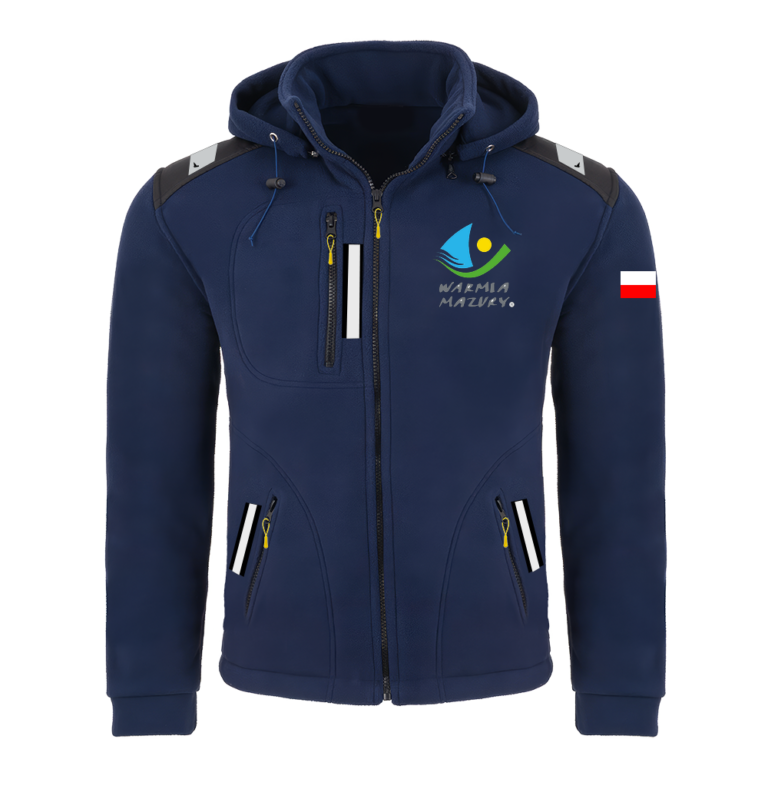 Rejsowy Polar z kapturem Premium — Warmińsko-Mazurski Okręgowy Związek Żeglarski