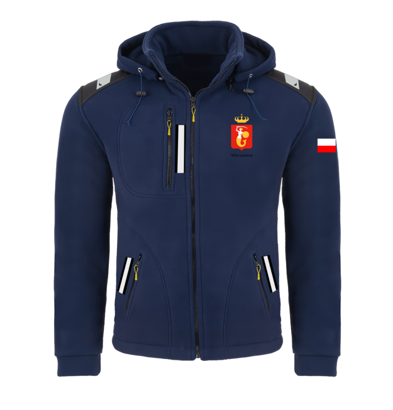 Rejsowy Polar z kapturem Premium — Warszawsko-Mazowiecki Okręgowy Związek Żeglarski