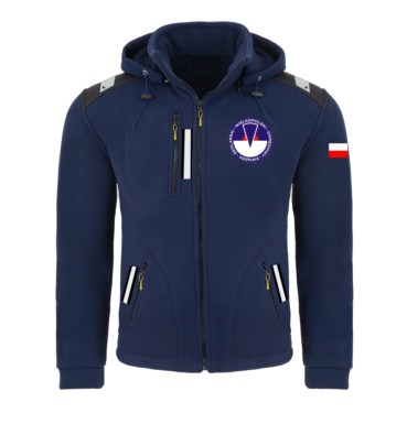 Rejsowy Polar z kapturem Premium — Wielkopolski Okręgowy Związek Żeglarski