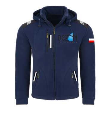Rejsowy Polar z kapturem Premium — Yacht Club Bezan