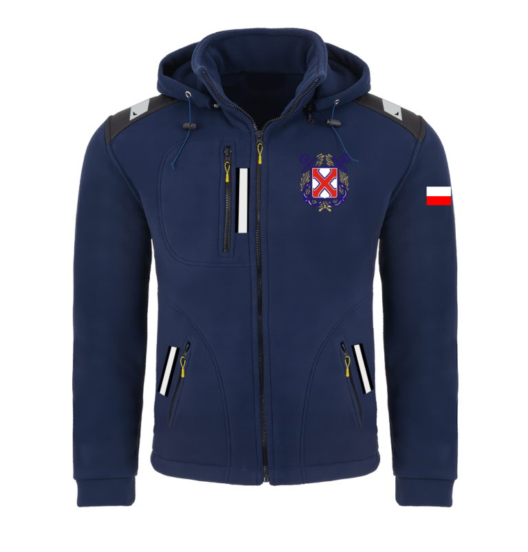 Rejsowy Polar z kapturem Premium — YKP Szczecin
