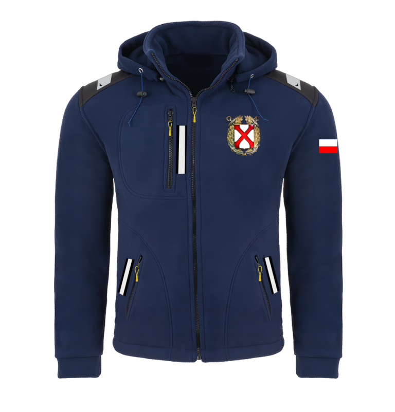 Rejsowy Polar z kapturem Premium — Yacht Klub Polski Warszawa
